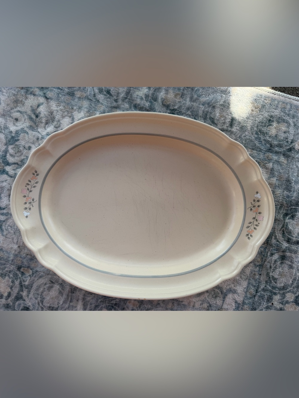 Remembrance oval platter by PFALTZGRAFF